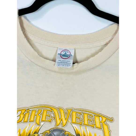 Vtg Chopper Bike Week Short Sleeve T-Shirt Delta Pro-Weight-Mens Size XL - Picture 6 of 10